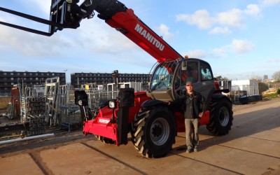 Eerste van twee nieuwe Manitou MT 1840 verreikers naar Vink Bouw uit Nieuwkoop