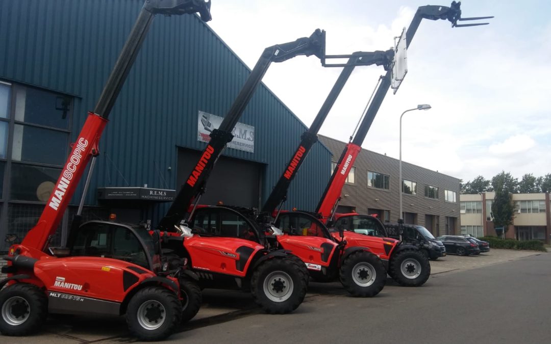 Druk met afleverklaar maken van Manitou MLT verreikers